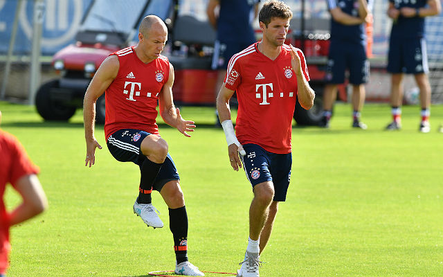 Robben már Müllerékkel edzett