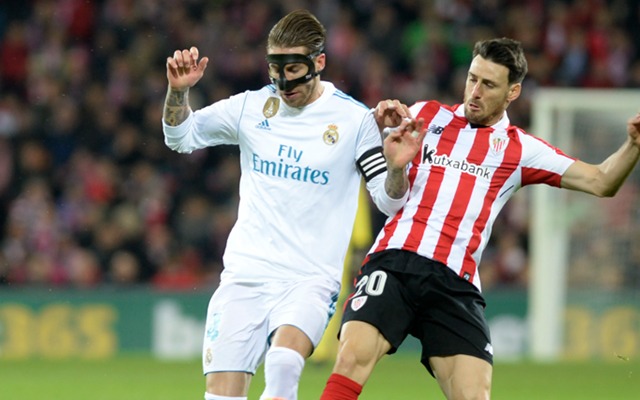 Az Atlético Madrid elleni derbin eltört orra miatt maszkban kényszerül játszani. fotó: skysports.com