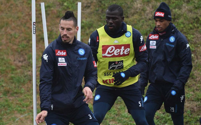 Hamsikék a csütörtöki csapatedzésen. fotó: SSC Napoli facebook