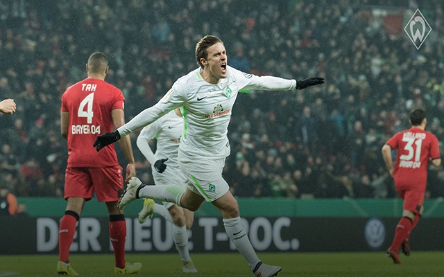 Kruse kezdi visszanyerni régi formáját. fotó: Werder Bremen Facebook