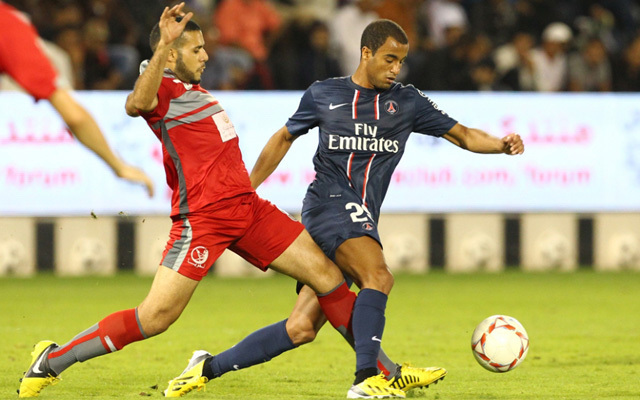 Lucas a második félidőben pályára lépett a Lekhwiya elleni felkészülési meccsen - Fotó: PSG.fr