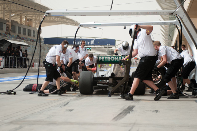 A Mercedes megint a hátát mutatná a mezőnynek - fotó: AFP