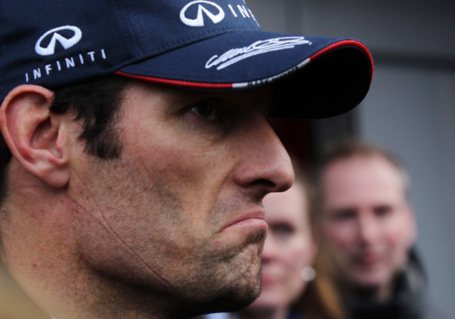 Webber arcán az egész szezon - Fotó: AFP