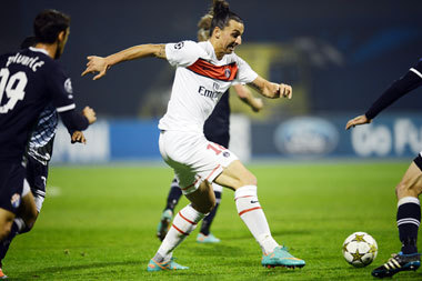 Ibrahimovic szerezte meg a vezetést - Fotó:AFP