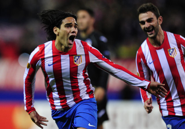 Falcao és az Atlético győzelmével az EL két dimenziója ért össze - Fotó: AFP